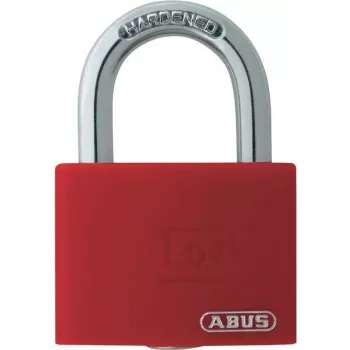 ABUS T65AL/40 aliuminio spyna su grūdinto plieno lankeliu, raudona ABVS50011