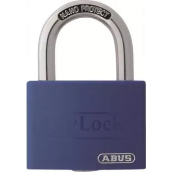 ABUS myLock T65AL/40 mėlynas aliuminis spynarakštis su grūdinto plieno lankeliu 802829