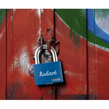 ABUS myLock T65AL/40 mėlynas aliuminis spynarakštis su grūdinto plieno lankeliu 802829