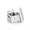 Zeller Dots laikymo dėžė balta su taškeliais 18,0 cm x 25,0 cm 14474