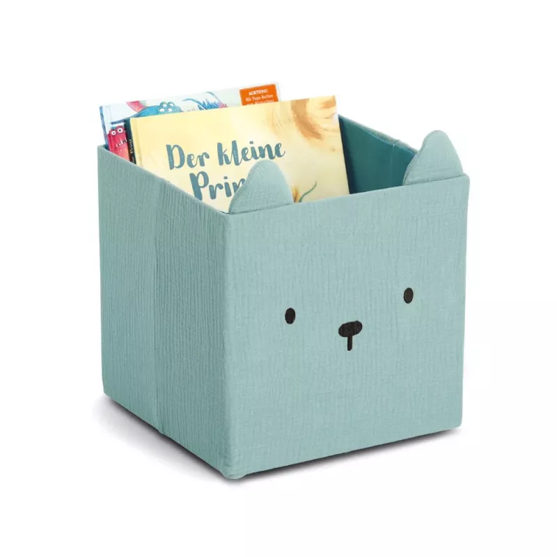 Zeller Bear daiktadėžė mėtų spalvos 28 x 28 x 28 cm 14490