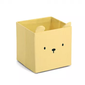 Zeller Bear laikymo dėžė geltona 28 x 28 x 28 cm 14491