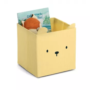 Zeller Bear laikymo dėžė geltona 28 x 28 x 28 cm 14491