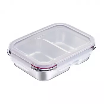 Westmark nerūdijančio plieno pietų dėžutė 450+280 ml, sidabrinė 23722270