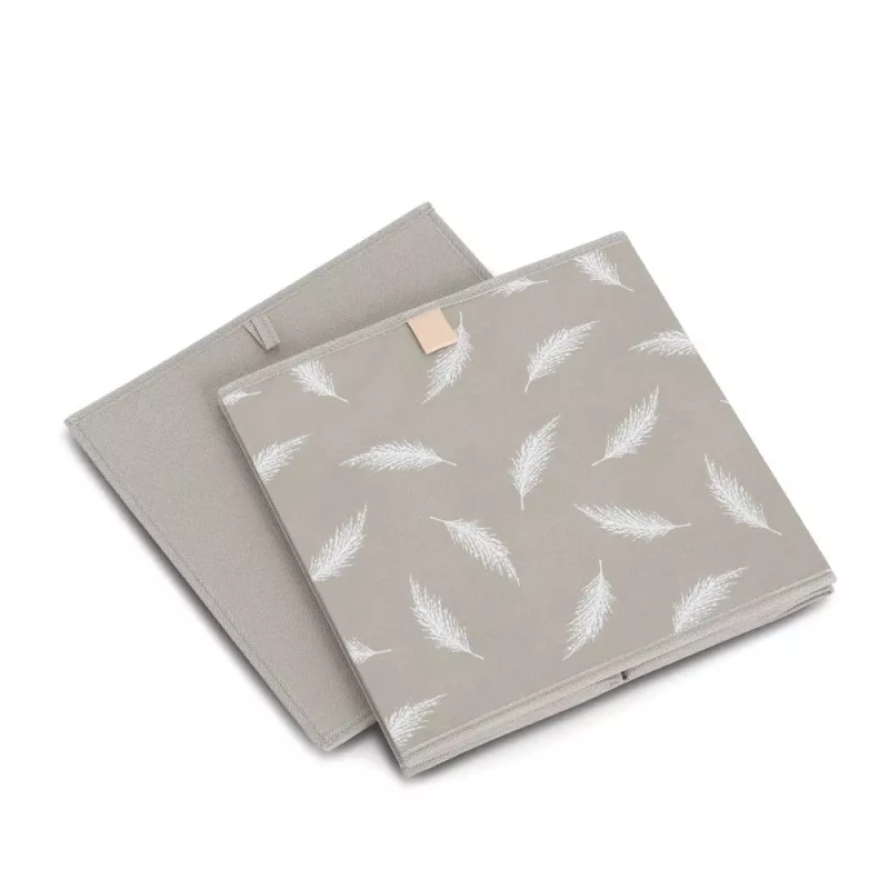 Zeller Feather daiktadėžė taupe 32 x 32 x 32 cm 14537