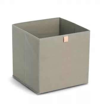 Zeller Chaki audinio dėžė 32x32x32 cm sulankstoma kubų organizatorė 14540