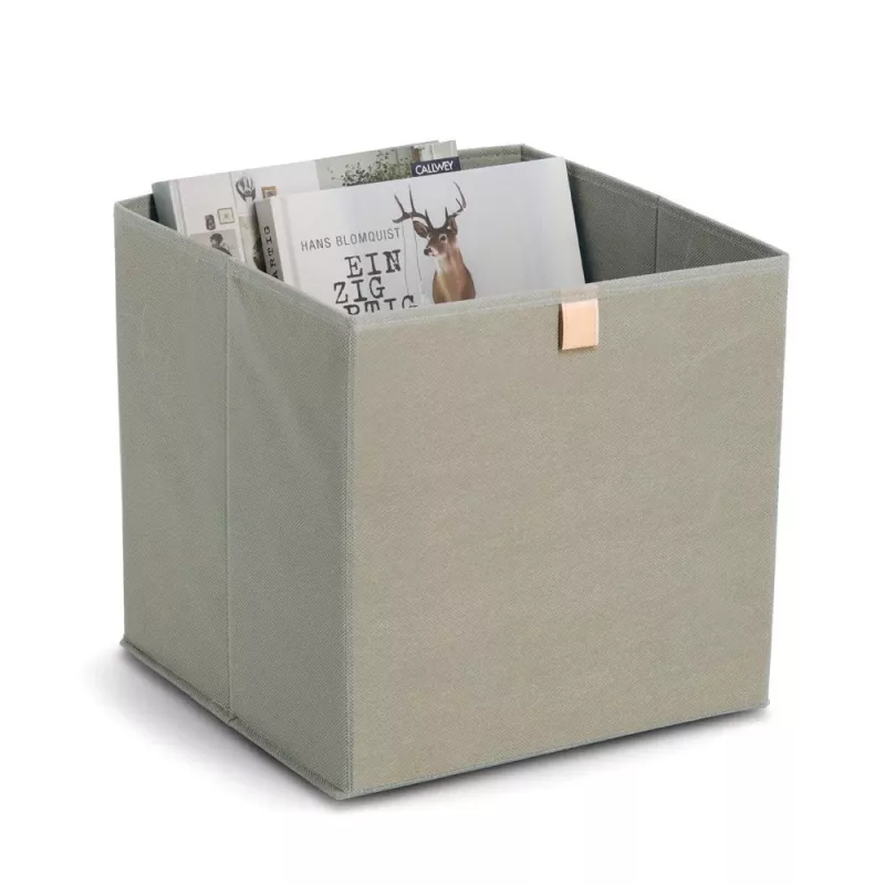 Zeller Chaki audinio dėžė 32x32x32 cm sulankstoma kubų organizatorė 14540