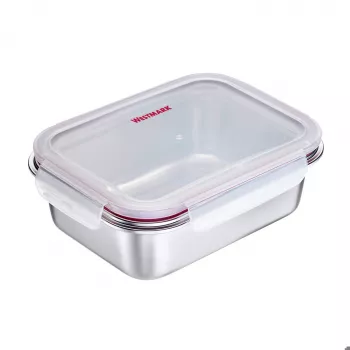 Westmark Rondo nerūdijančio plieno maisto laikymo indas, 1,3 L, sidabrinės spalvos 23682270