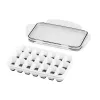 APS Ice Cube Box su dangteliu, permatomas/pilkas, rinkinys iš 2, polipropilenas, tinka plauti indaplovėje 36103