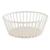 APS URBAN Apvali duonos ir vaisių pintinė, balto metalo, 170 mm 30430