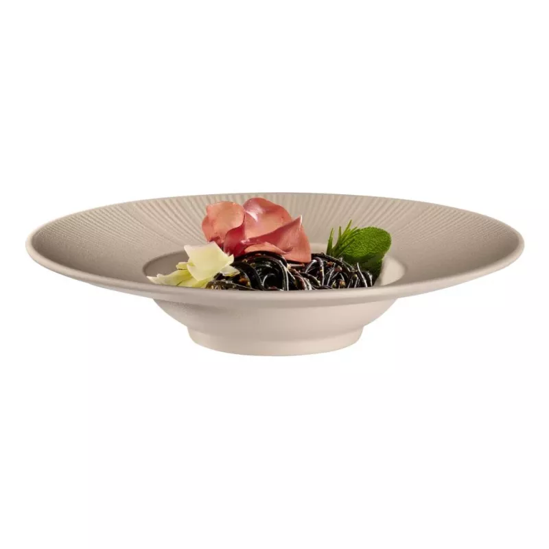 APS NERO makaronų lėkštė, 290 mm, smėlio spalvos melaminas, sudedama, tinka plauti indaplovėje, atspari karščiui (1 vnt.) 85406
