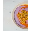 APS NERO apvali serviravimo lėkštė 160 mm smėlio spalvos melaminas 85411