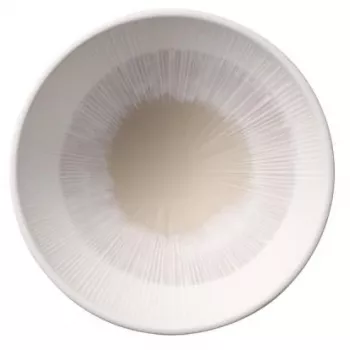 APS BLUSH apvali serviravimo lėkštė 160 mm smėlio spalvos melaminas, sukraunama, tinka plauti indaplovėje 85508