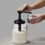 APS DISPENSA 1,7L stiklinė dozavimo talpa, permatoma/juoda 93290