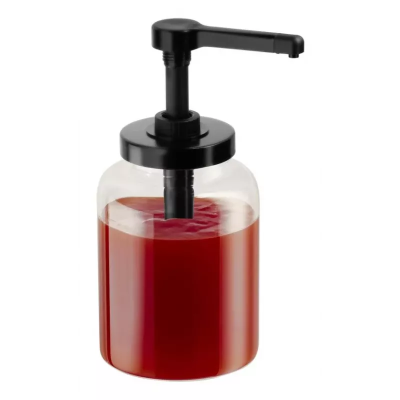 APS DISPENSA 1,7L stiklinė dozavimo talpa, permatoma/juoda 93290