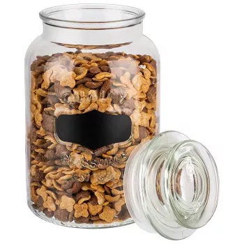 APS Canister 1,5L stiklinis indas su stikliniu dangteliu ir silikoniniu tarpikliu 82267