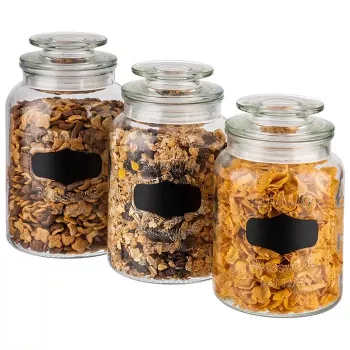 APS Canister 1,5L stiklinis indas su stikliniu dangteliu ir silikoniniu tarpikliu 82267