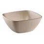 APS NERO kvadratinė serviravimo lėkštė 250 x 250 mm smėlio spalvos melaminas, sukraunama, tinkama plauti indaplovėje, atspari karščiui 85417