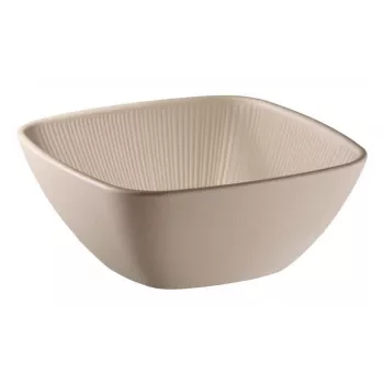 APS NERO kvadratinis melamino patiekimo indas 195 x 195 mm, smėlio spalvos 85416