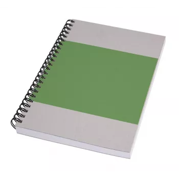 SIGEL Quicknote Impulse Green užrašų knygelė A5, tuščiais lapais, žaliu/pilku viršeliu, 160 puslapių SN800