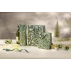 SIGEL GT118 dovanų maišeliai, auksiniai ornamentai žalioje fone, 26 x 32 cm, 5 vnt. pakuotė