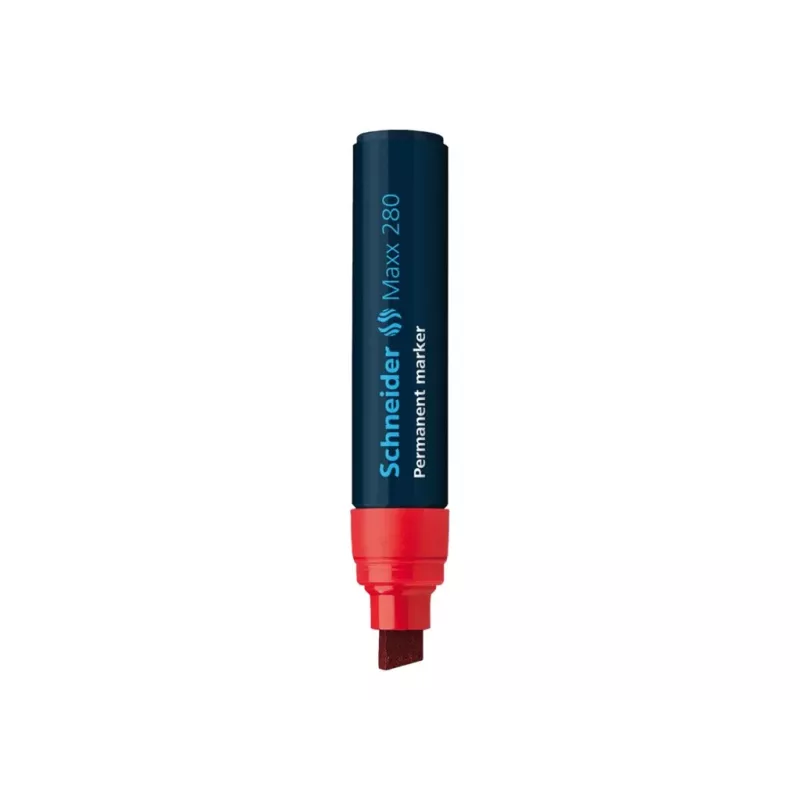 Schneider Maxx 280 nuolatinis žymeklis raudonas, kaltinio antgalio, 4-12 mm, 128002