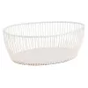 APS SVART ovali duonos ir vaisių pintinė, balta, 240 x 190 x 80 mm, metalinė, netinka plauti indaplovėje 30428