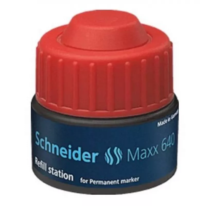 Schneider Maxx 640 žymeklio rašalo papildymas raudonas 30 ml 164002