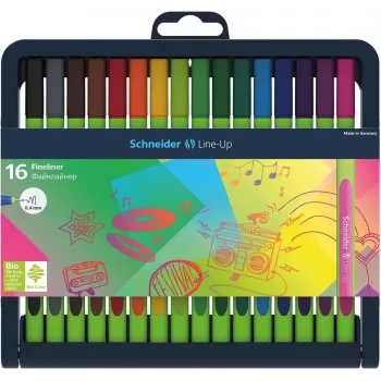 SCHNEIDER Edding Line-Up Fineliner rinkinys 16 skirtingų spalvų 0,4 mm 191092