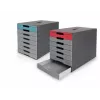 DURABLE IDEALBOX PLUS dokumentų stalčius DIN A4 su 7 stalčiais, pilkas/raudonas 776303