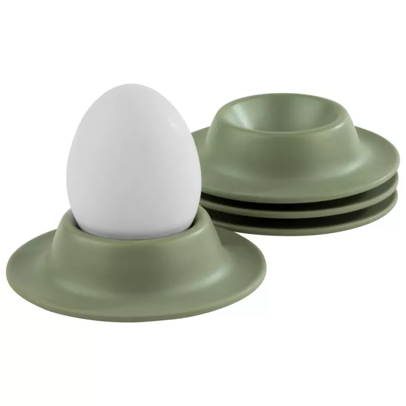 APS EGGY kiaušinių taurelių rinkinys, 4 vnt., žalios spalvos melaminas, 85 mm skersmuo, tinka plauti indaplovėje 85295