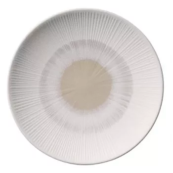 APS BLUSH plokščia vakarienės lėkštė 210 mm smėlio spalvos melaminas, sukraunama, atspari indaplovei ir karščiui, 1 vnt. 85503