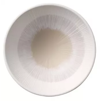 APS BLUSH apvali serviravimo lėkštė, 190 mm, smėlio spalvos melaminas, sukraunama, tinka plauti indaplovėje, atspari karščiui (1 vnt.) 85509