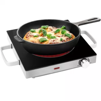 ProfiCook PC-EKP 1210 infraraudonųjų spindulių vienos kaitlentės plytelė, nerūdijantis plienas 501210