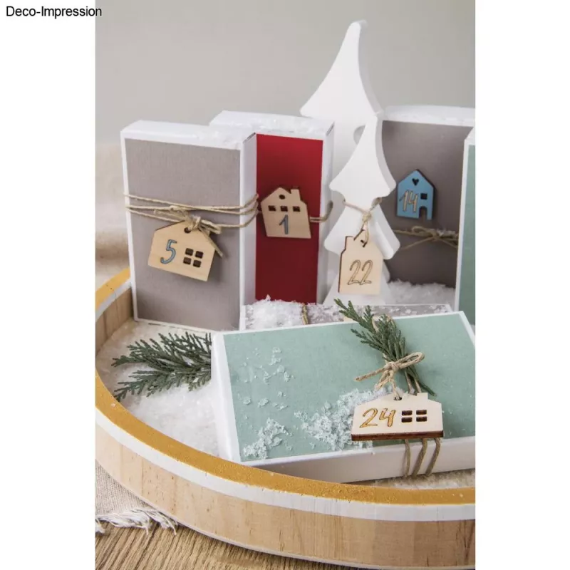 Rayher Advent Calendar Numbers Wood 1-24 Natural (46812505)