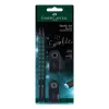 Faber-Castell Black Edition Midnight Ocean grafito pieštukų rinkinys, 5 pieštukai (B, 2B, 4B, 6B, 8B), trikampio formos ergonomiškas korpusas, juodai mėlynas gradientas 118295