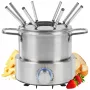 Profi Cook PC-FD 1288 elektrinis fondiu rinkinys iš nerūdijančio plieno, 800 W, 1,2 L, 8 asmenims