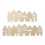 Rayher dekoratyvinė medinė juostelė Nordic Houses, natūrali, 2 vnt. (46811505)