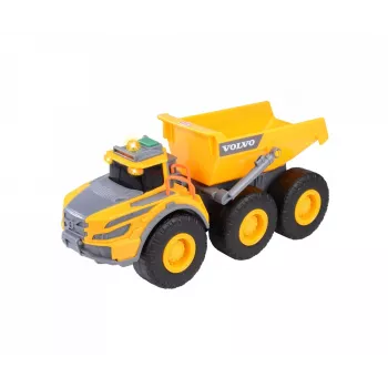 Dickie Toys Volvo A60H šarnyrinis savivartis 1:24 mastelio statybos transporto priemonė su šviesos ir garso efektais 203723007