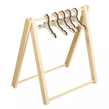 Rayher Gnome Mini Clothes Rack, Natural, 1 rinkinys 46814505
