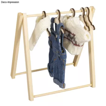 Rayher Gnome Mini Clothes Rack, Natural, 1 rinkinys 46814505