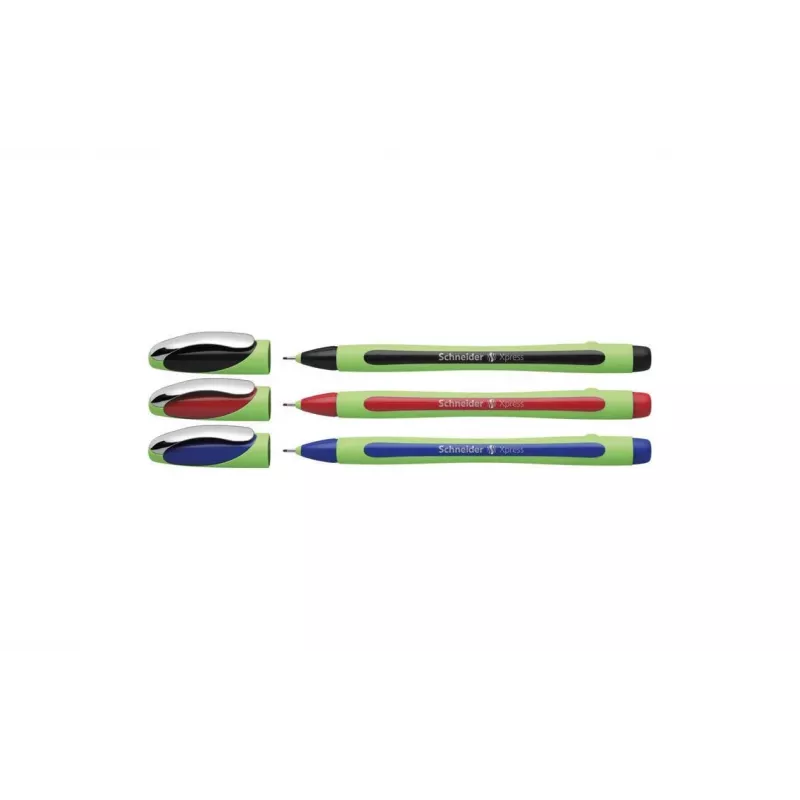 Schneider Fineliner XPRESS 3 dalių rinkinys (juodas, mėlynas, raudonas) 190093