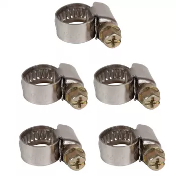 Einhell žarnos spaustukų rinkinys 8-12 mm, 5 vnt., kompresoriaus priedas 4139670