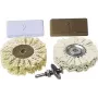 Wolfcraft 2179000 profesionalus poliravimo rinkinys, 4 dalių, skirtas gręžtuvui, 4000 RPM, 6 mm kotas, 75 mm diskai