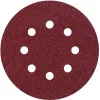 Wolfcraft 2251100 ekscentrinio šlifavimo diskai, 125 mm, 120 grūdėtumo, kibioji juosta, 8 skylių dulkių ištraukimas, 25 vnt.
