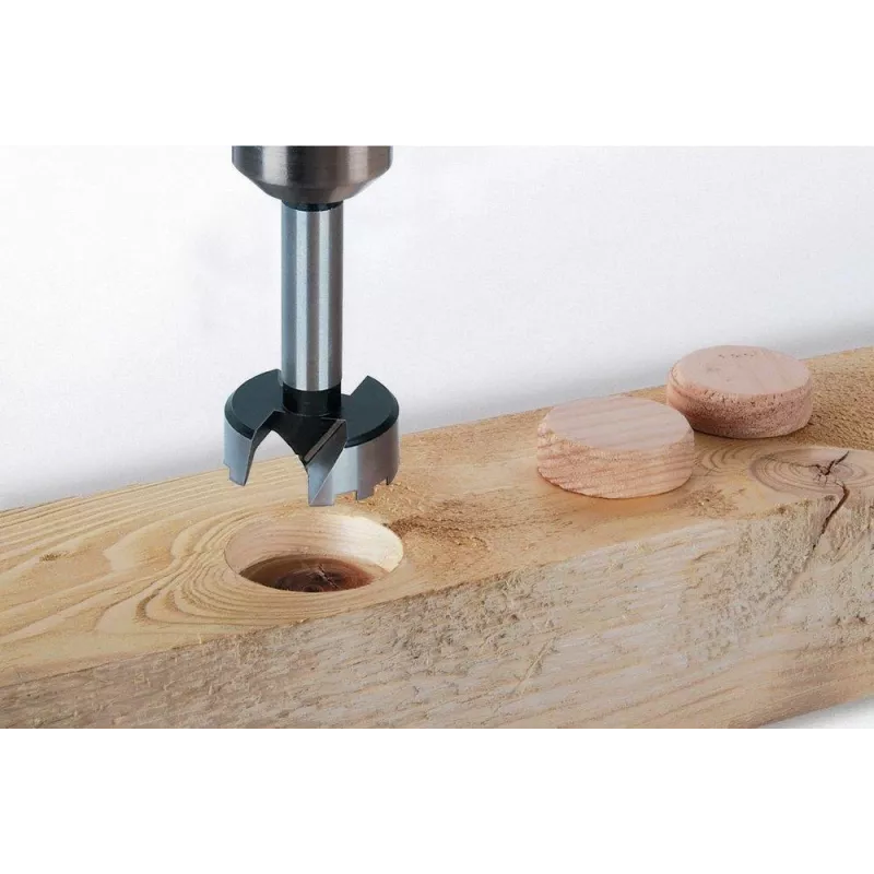 Wolfcraft 3321000 Forstner grąžtas 32 mm, bendras ilgis 90 mm, cilindrinis kotas, 1 vnt.