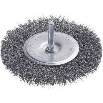 Wolfcraft 75 mm mazgotinis plieninis diskinis šepetys su 6,3 mm kotu 2100000