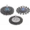 Wolfcraft 75 mm mazgotinis plieninis diskinis šepetys su 6,3 mm kotu 2100000