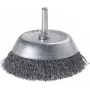 Wolfcraft puodelinis šepetys su 1/4 colio (6,3 mm) kotu, 50 mm šepečio skersmuo, gofruota plieninė viela 2106000