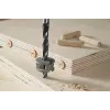 Wolfcraft 2916000 buko medienos kaiščių rinkinys 6 mm, 50 grioveliniai kaiščiai + 4 plieniniai kaiščių žymekliai